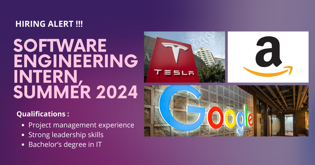 Software Engineer Internship Summer 2024 USA Seize the Opportunity